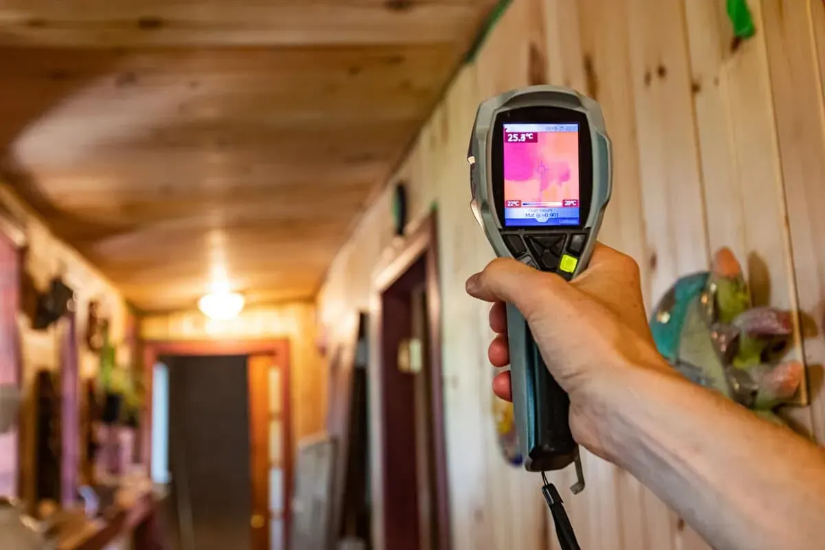 Indoor air quality testing in a Dallas home