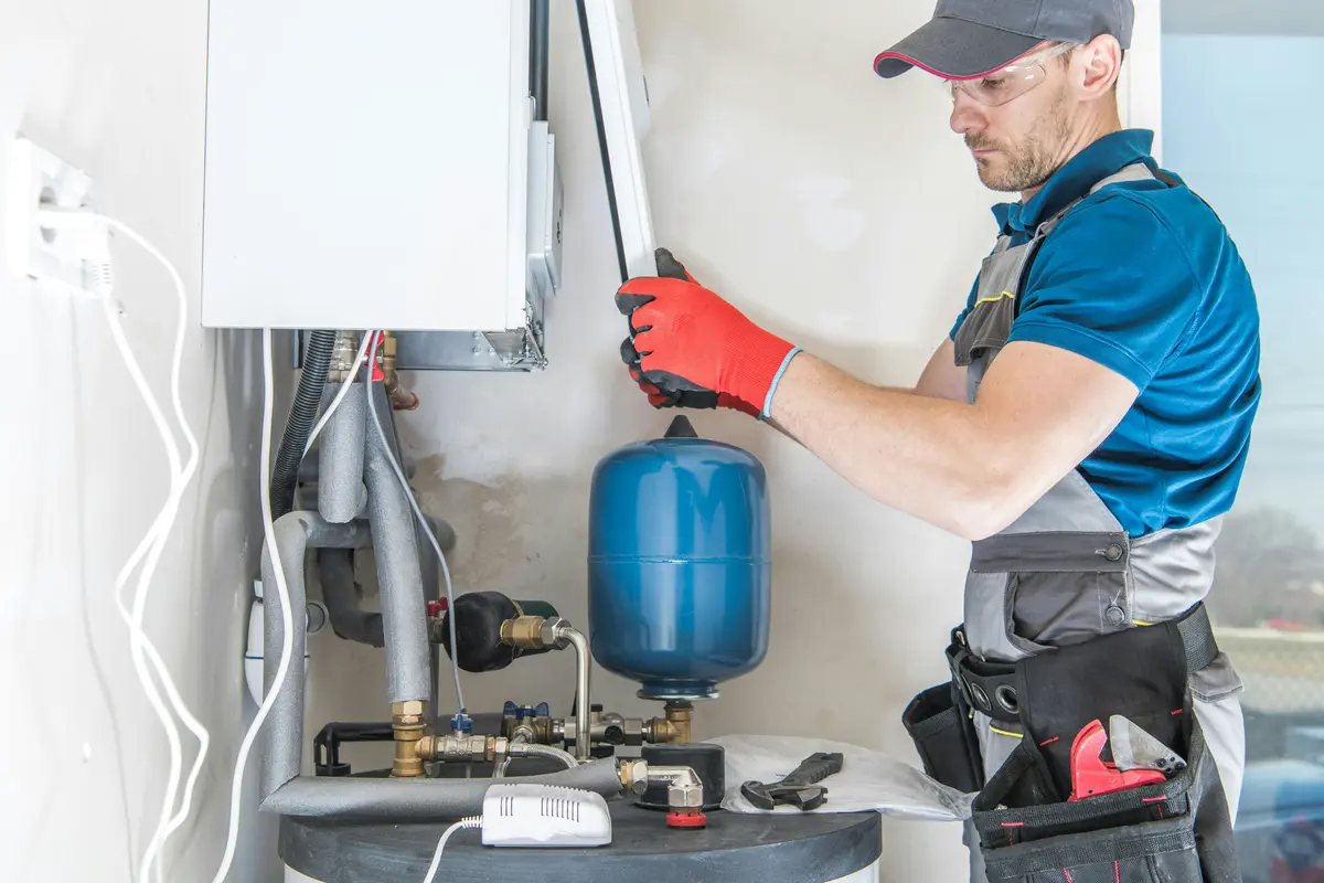 Boiler service in a Dallas residential home