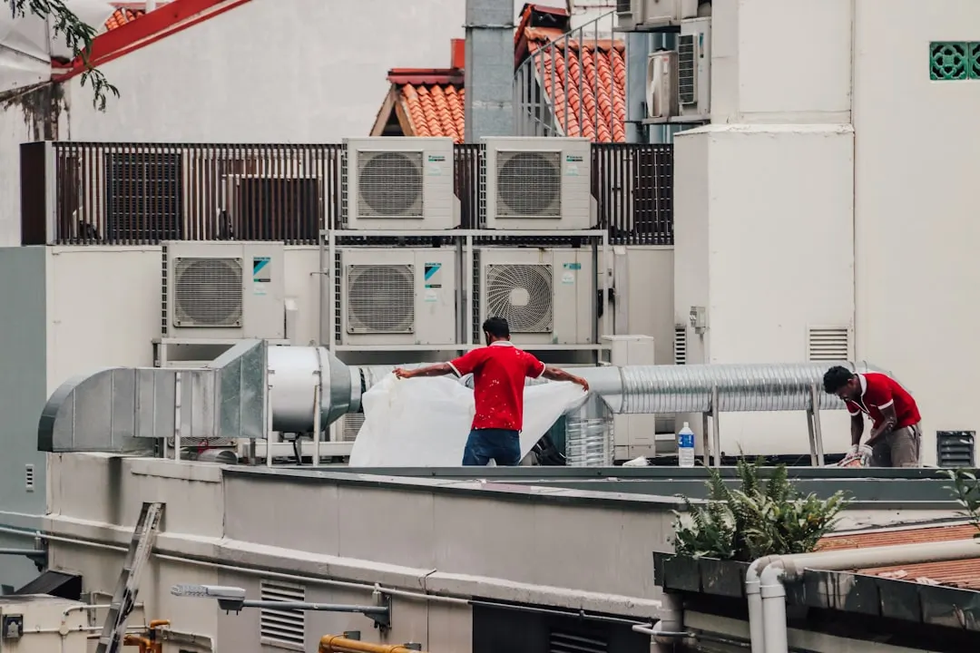 Commercial HVAC work in a Dallas property