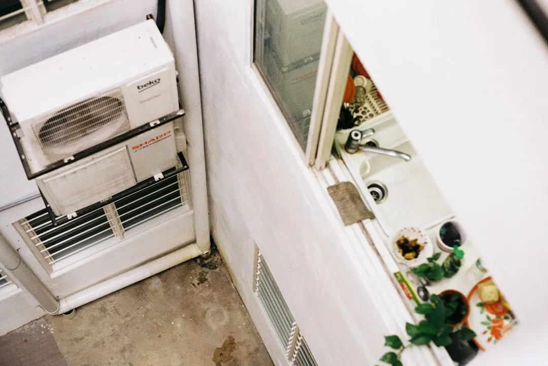 Mechanical room during annual HVAC maintenance in Dallas